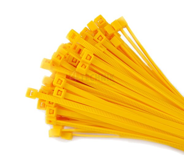 Opaska kablowa żółta 250x4mm 100szt.